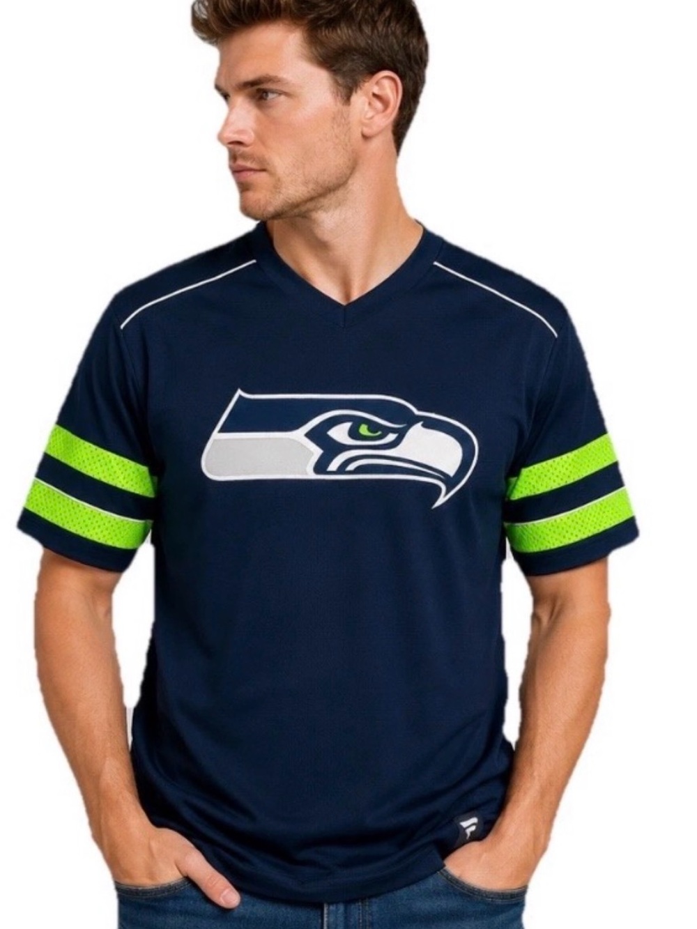 Seattle Seahawks DK Metcalf #14 Fanatics Jersey Men’s Size XL Blue NFL Shirt NWT